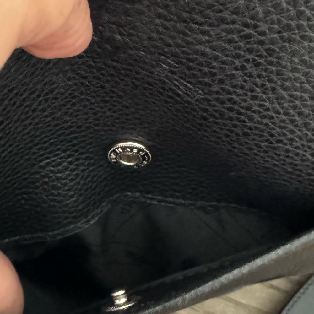 Longchamp Black Pebbled Leather Tote with Top Handles - Picture 5 of 15